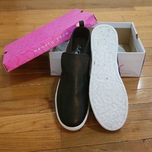 Sugar black slip on shoes